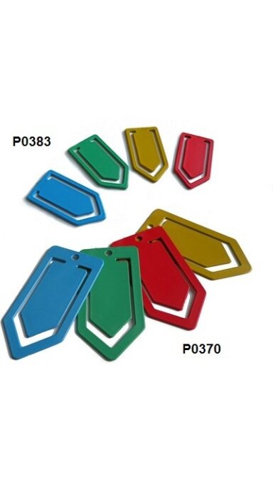 Aptinkamos plastikinės sąvaržėlės 5x12cm raudona P0370-3