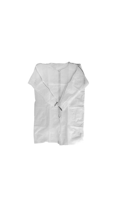 Laboratorinis chalatas su lipnia juostele L, XL, XXL P2217 Laboratorinis chalatas su lipnia juostele L, XL, XXL P2217