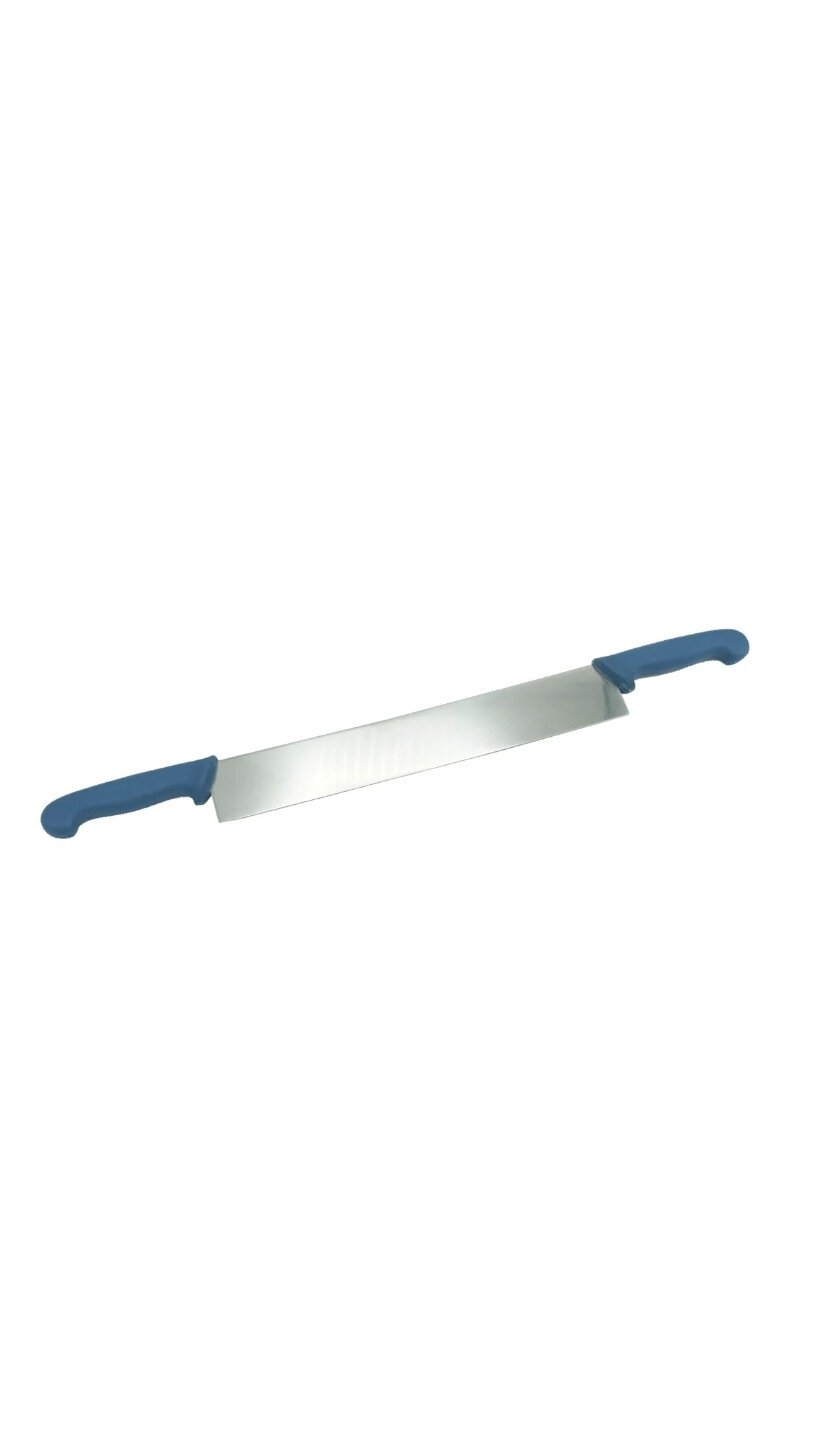 Metalo detektoriumi aptinkamas dviejų rankenų sūrio peilis Baltas 600-T591-1115-P06