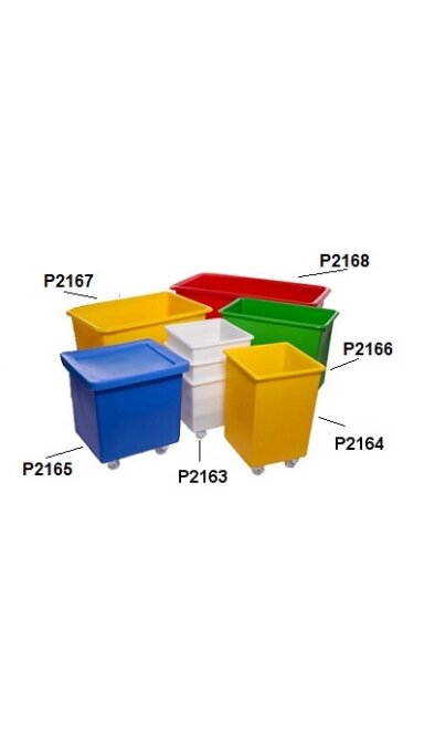 Mobilus ingredientų konteineris, 118 litrų, 460x460x760 mm raudona P2164-3