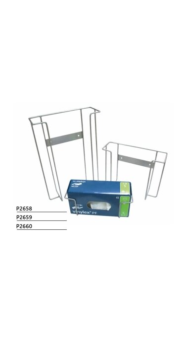 Nerūdijančio plieno pirštinių dozatorius viela 5 mm, 1 pakuotė pirštinių 250x90x80 mm P2658 Nerūdijančio plieno pirštinių dozatorius viela 5 mm, 1 pakuotė pirštinių 250x90x80 mm P2658