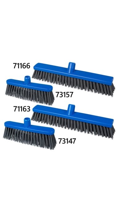 Šluotelė su aptinkamais šereliais 400x50mm, šerelių dydis 0,6x55mm mėlyna 71166-2 Šluotelė su aptinkamais šereliais 400x50mm, šerelių dydis 0,6x55mm mėlyna 71166-2